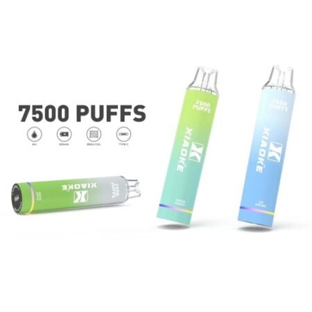 xiaoke 7500 puffs 梟客 發光可充電一次性 台灣現貨 711到付