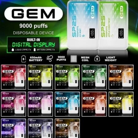 SP2S GEM 9000 PUFFS 思博瑞 抛棄式電子煙 蒸汽天堂 台灣現貨 711到付